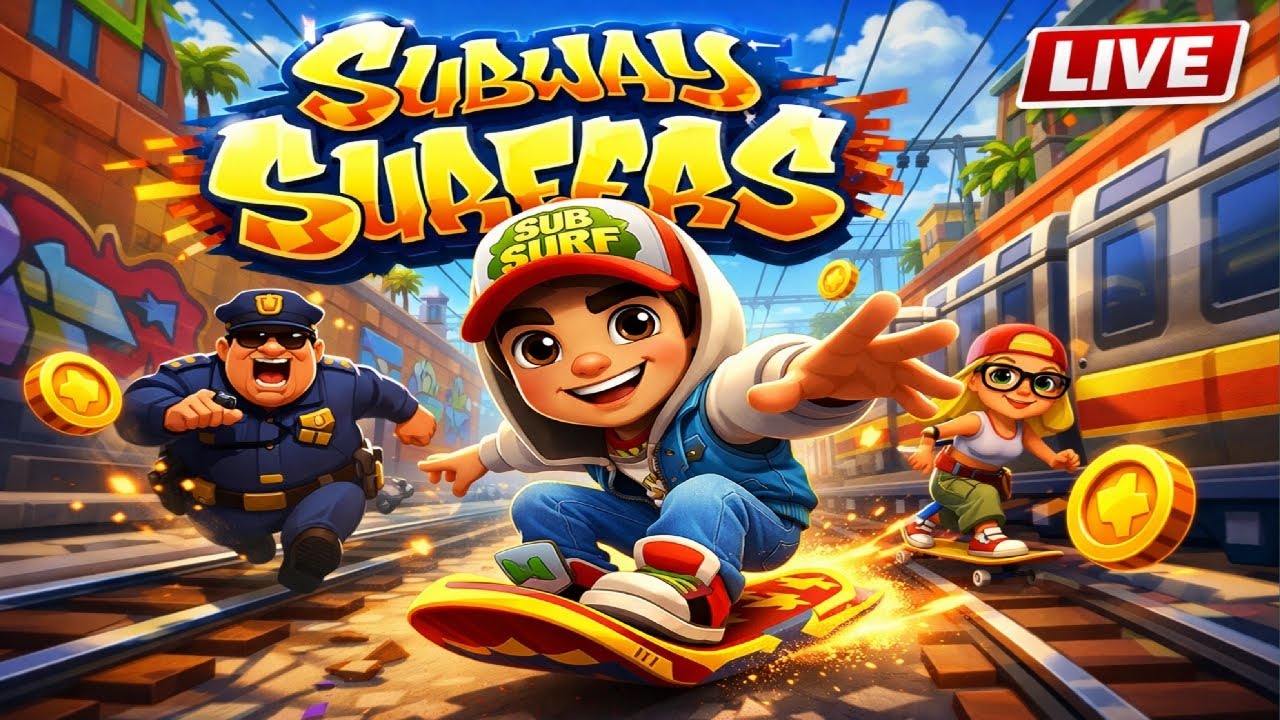 🎯SUBWAY SURFERS LIVE STREAMWITH HIGH SCORE 🔥
#Subwaysurfers#shortlive