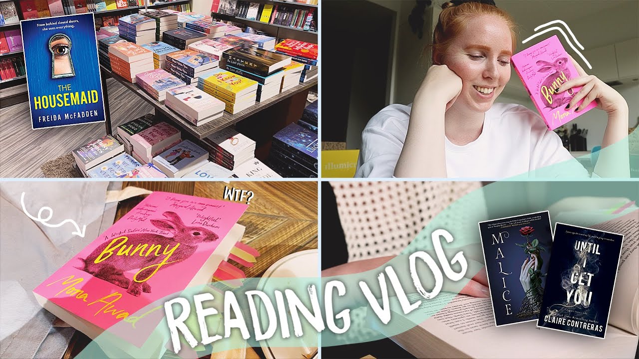 Reading out of my comfort zone 😱 (Bunny, thrillers) | Weekly Reading Vlog