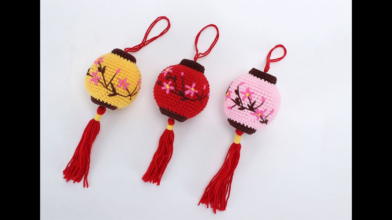 Chinese lantern crochet tutorial