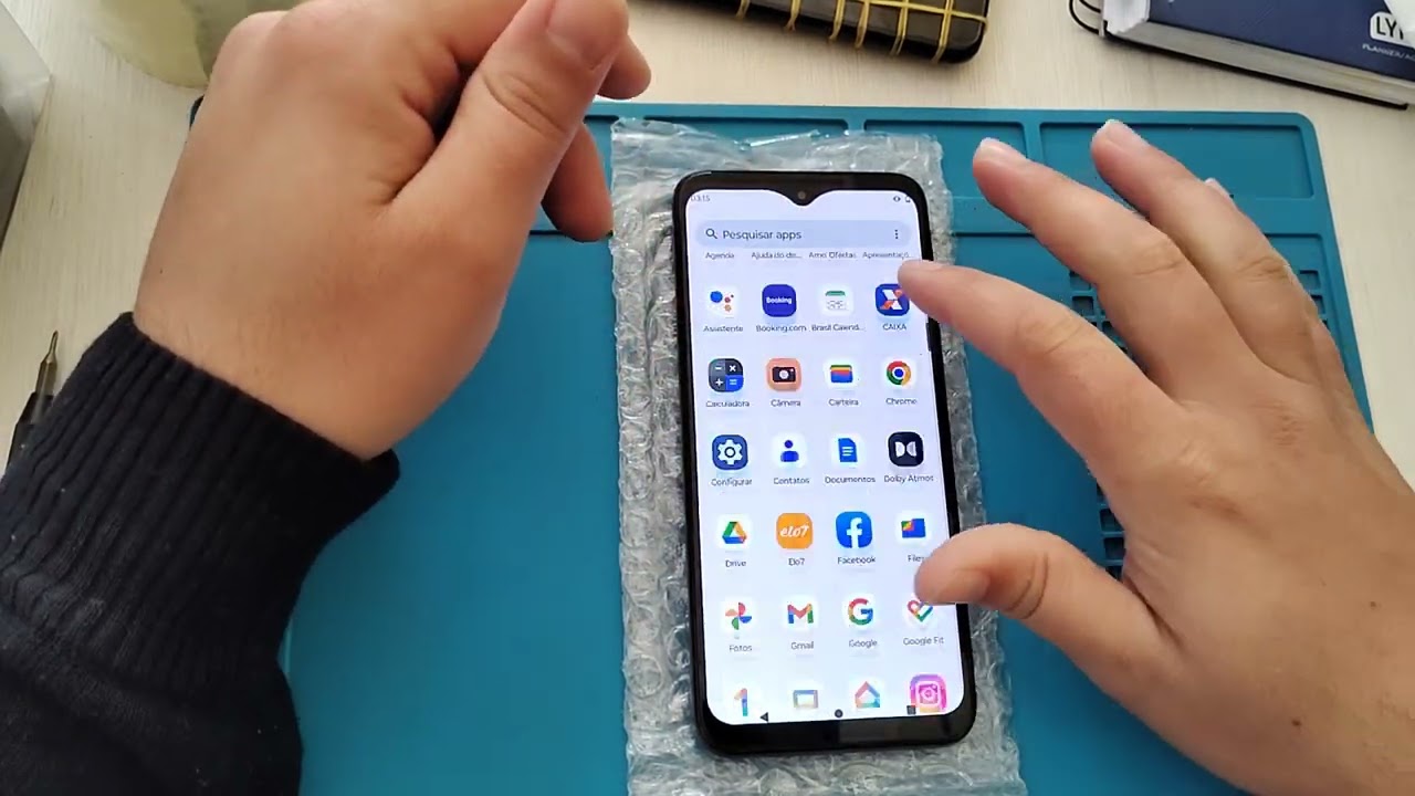 A tela do Do celular só funciona clicando com 2 dedos(Solução)