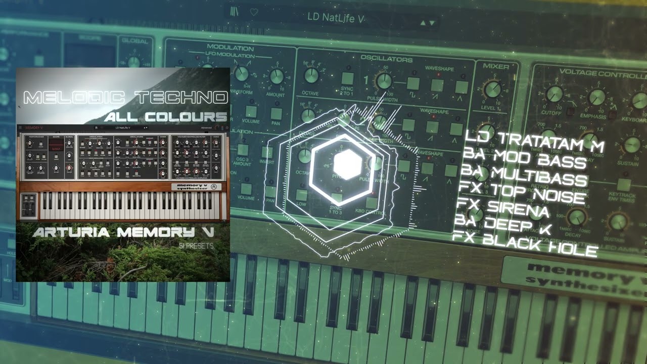 Arturia Memory V - Melodic Techno | All Colours soundbank by NatLife