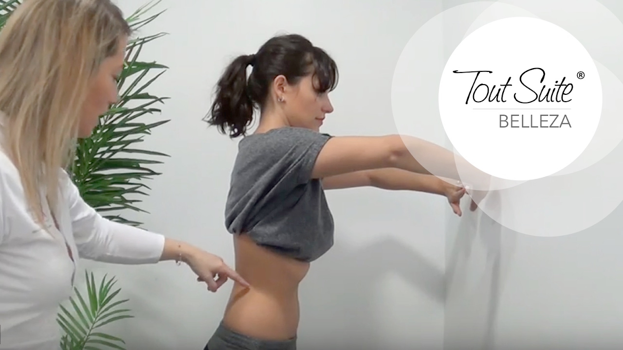 Como hacer gimnasia abdominal Hipopresiva de pie. Ejercicios.