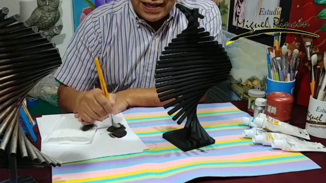 #Envejece tu pieza con #técnica de pincel seco con una contaminación de dorado y color negro #ideas