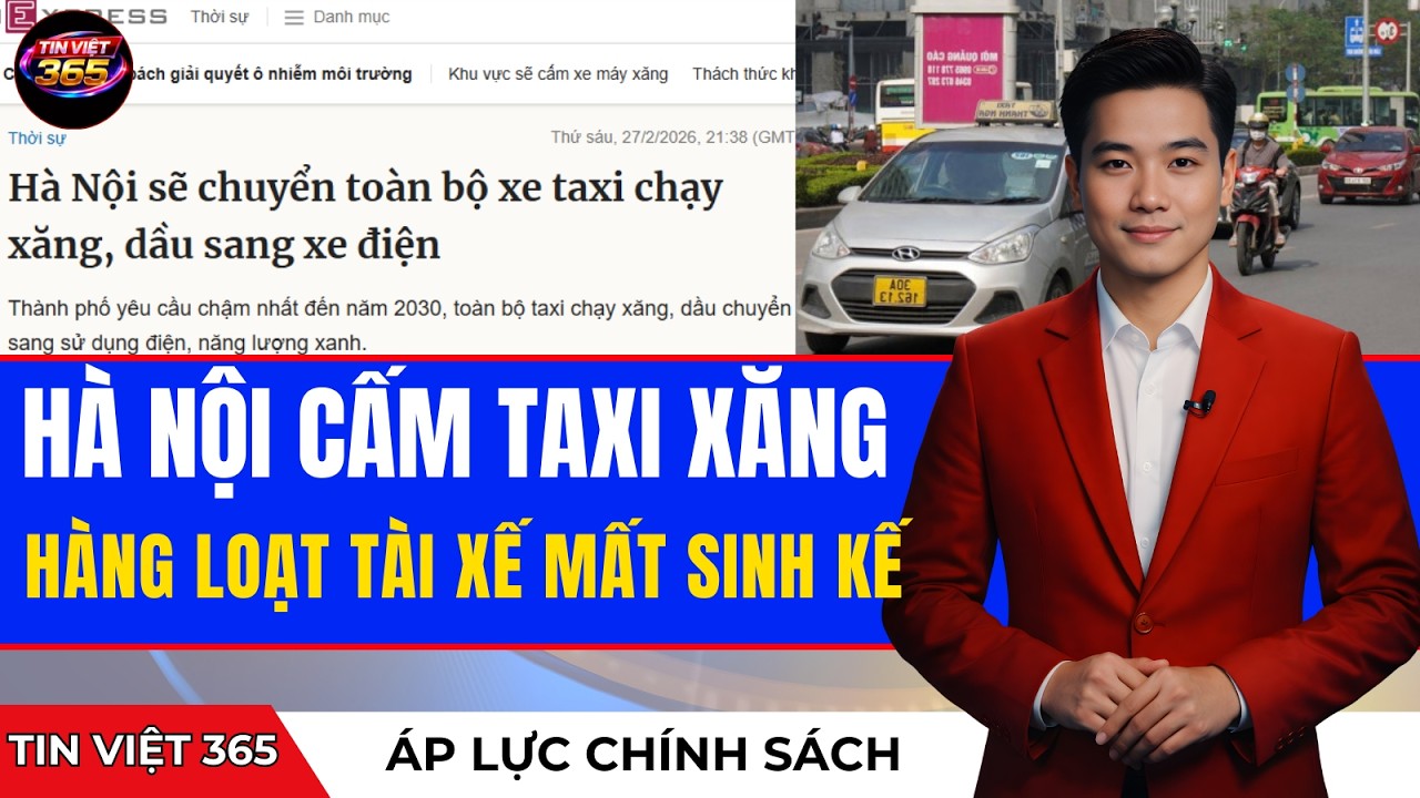 Hà Nội Sẽ Cấm 100% Taxi Xăng Vào Trung Tâm Từ 2030 – Hàng Vạn Tài Xế Lo Lắng Cho Tương Lai
