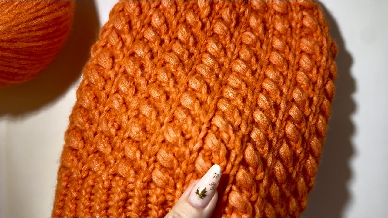 ЭТА ШАПКА ИДЕТ ВСЕМ! 🔥 ВЯЗАНИЕ СПИЦАМИ ❤️ KNITTING FASHION HAT