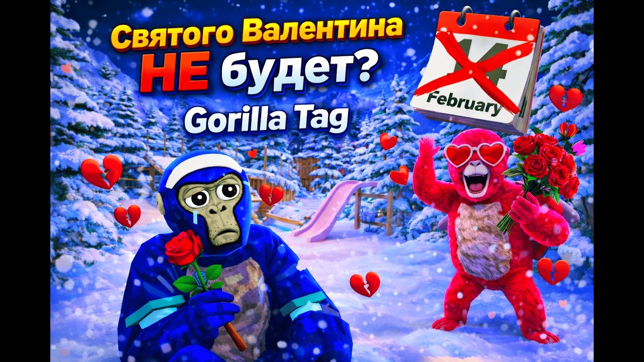 Valentine’s Update НЕ БУДЕТ! Я УМЕНЬШИЛСЯ в Gorilla Tag…