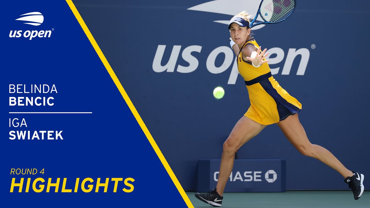 Belinda Bencic vs Iga Swiatek Highlights | 2021 US Open Round 4