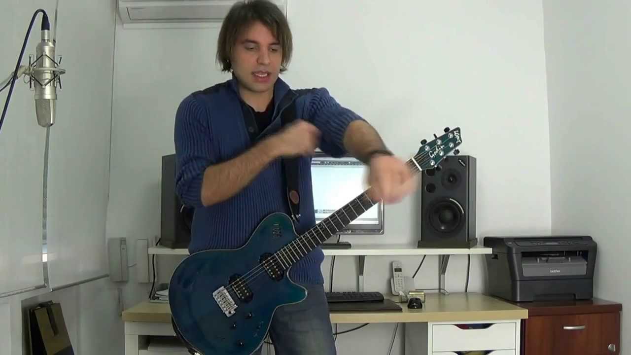 Cómo tocar de Pie la guitarra eléctrica -  Miguel Rivera