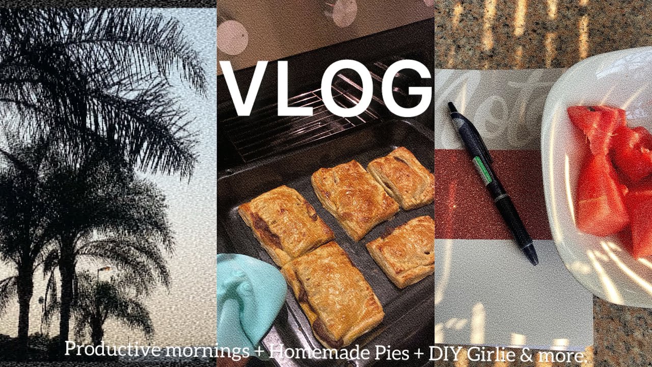 VLOG: Productive Morning | Homemade Pies | DIY Girlie 💋 & More. #roadto500subbies