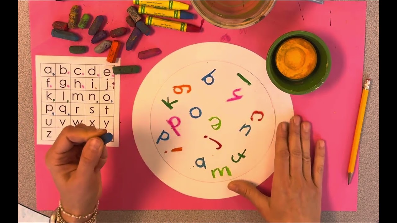 Alphabet Soup Demo - Primary Art Lesson