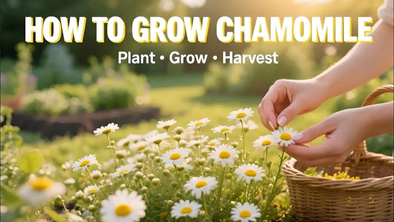 How to Plant, Grow & Harvest Chamomile Successfully 🌼 Complete Beginner’s Guide