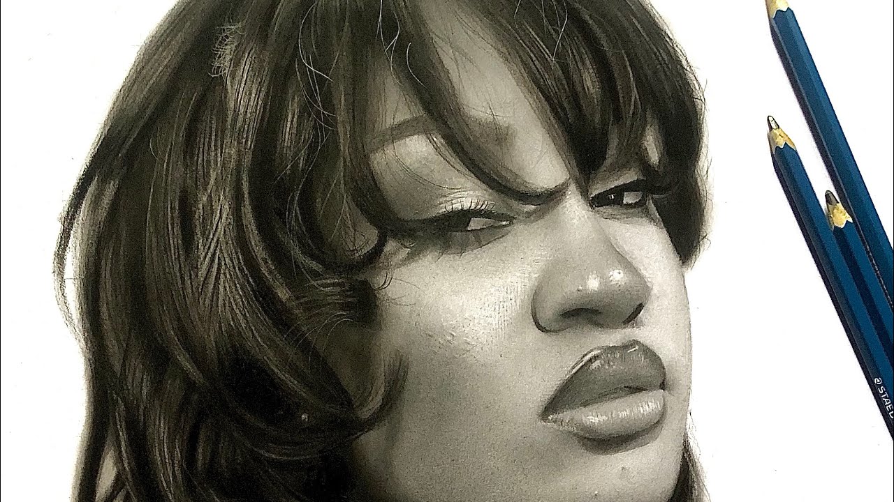 How to Draw Hyper Realistic Face - Timelapse