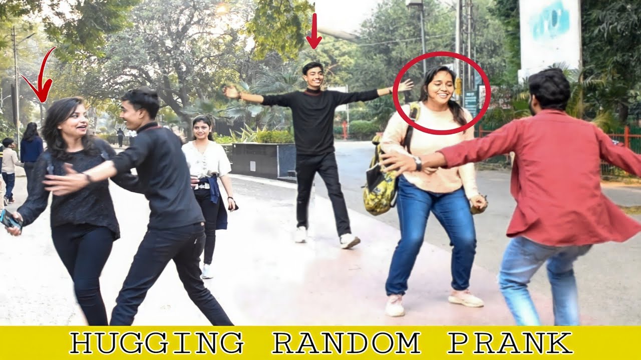 HUGGING RANDOM CUTE GIRL'S PRANK || PRANK IN INDIA || HARSH SRIVASTAVA