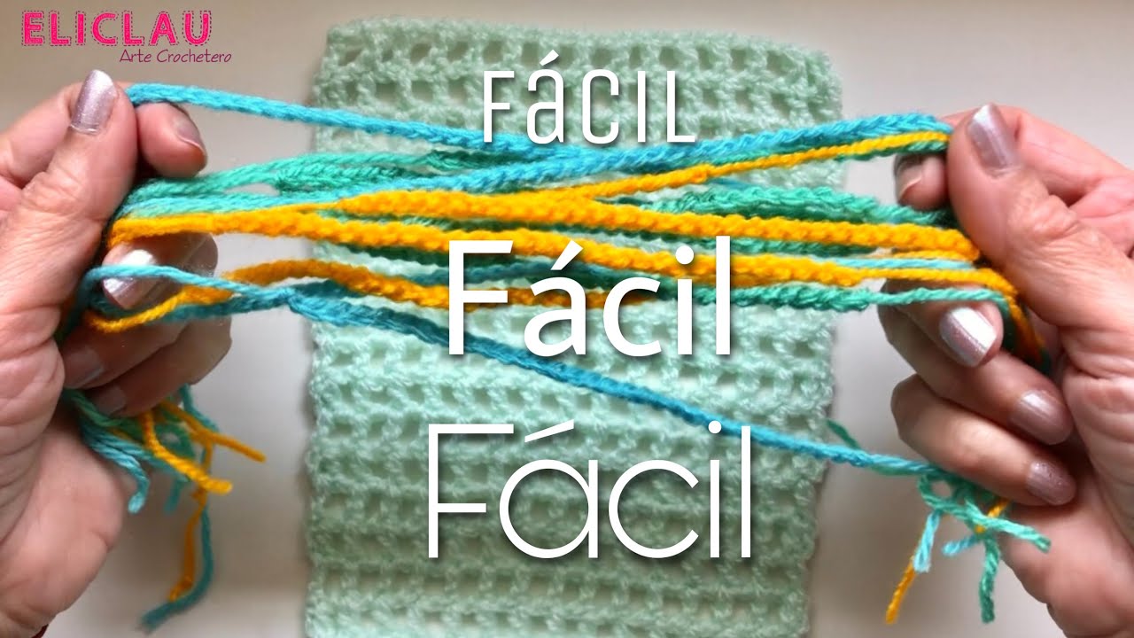 Esta técnica de crochet es SUPER RELAJANTE ❤️ | Crochet Fácil | EliClau