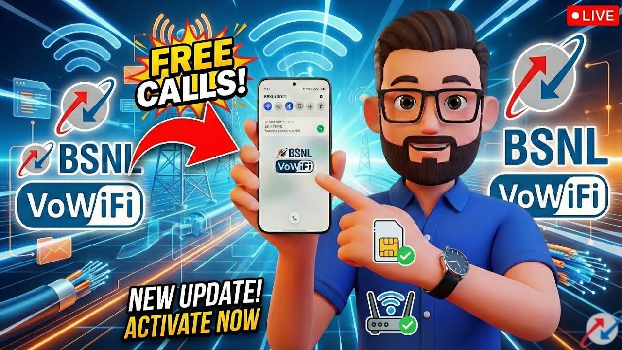 How to Activate Vowifi Service in BSNL 2026. BSNL officially launched  his VOWIFI service in 2026..