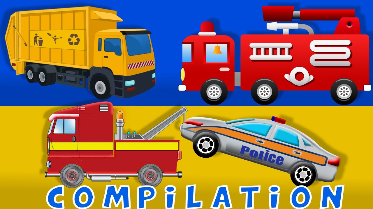 Cars | Fire truck | Tow Truck | Heavy Vehicle | Compilation