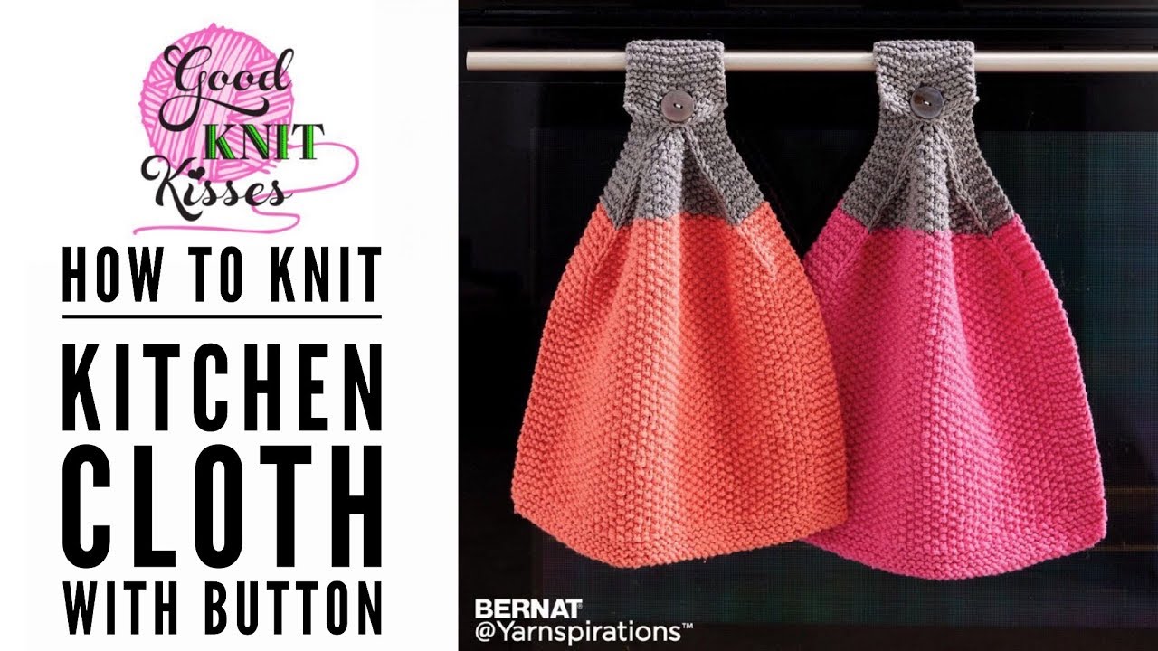 Knit Cloth with Button for your Oven (CC)