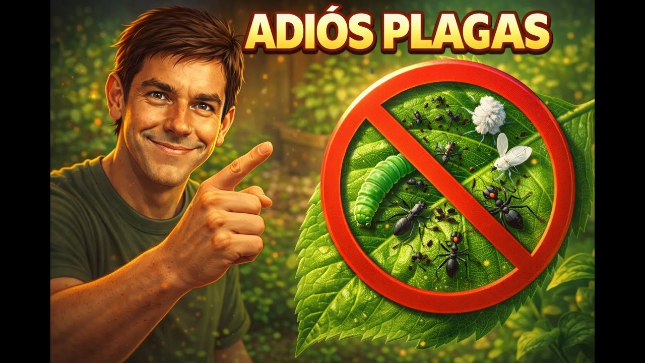 MATA Orugas, Pulgones, Cochinillas, Hormigas y Moscas Blancas | Insecticida Casero para Plantas
