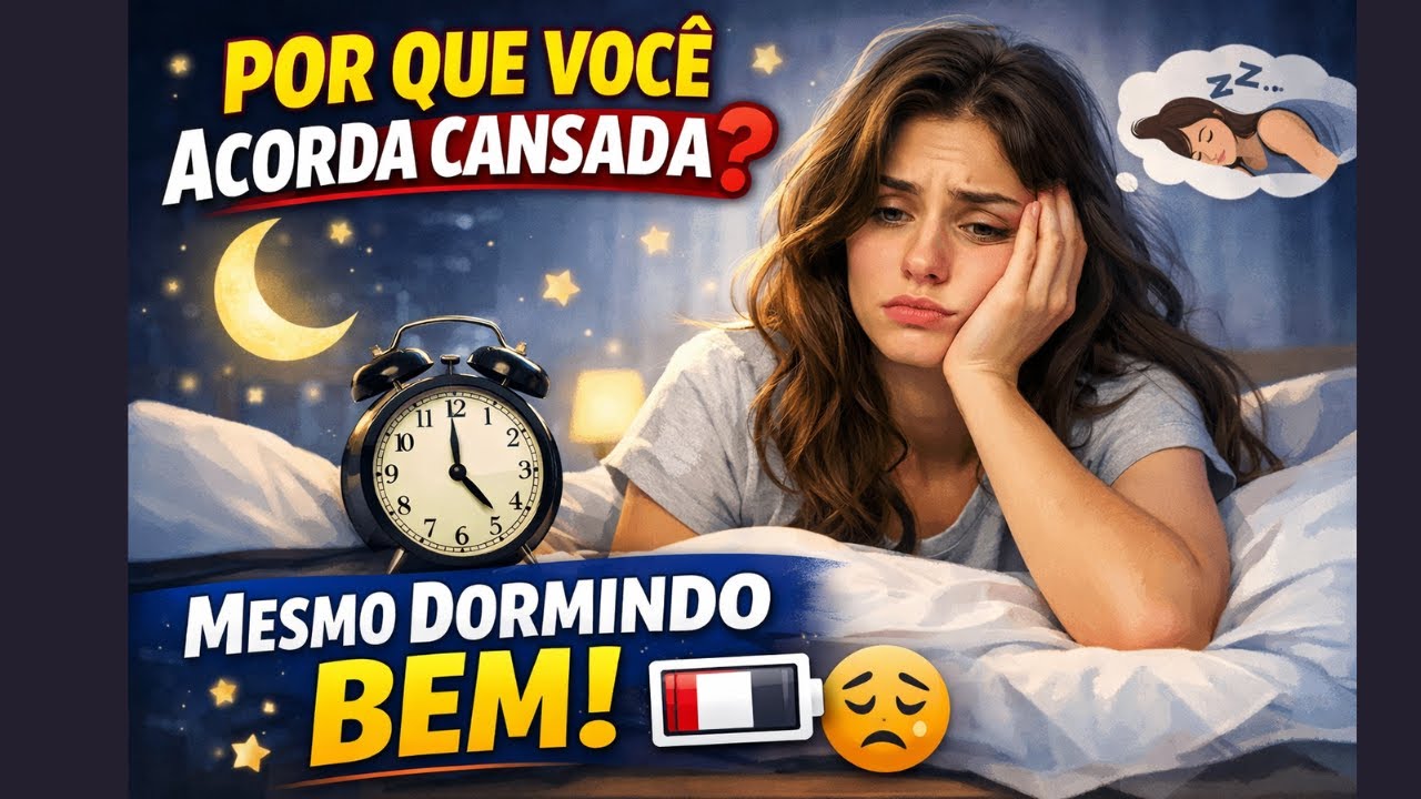 Por que você acorda cansada mesmo dormindo ?