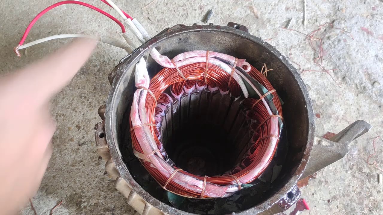 cách đấu động cơ 1pha có văng khởi động chạy 2 tụ  chi tiết nhất