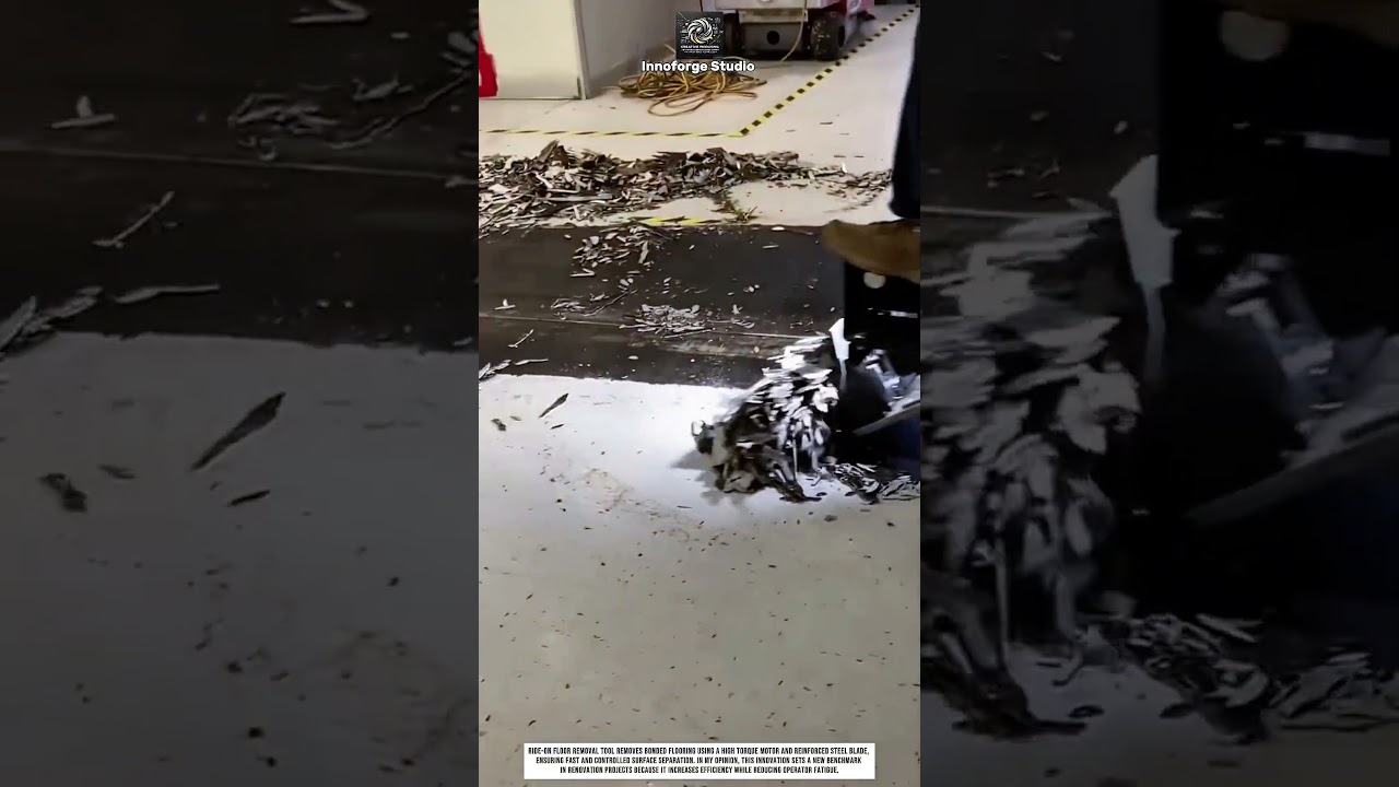 Ride-On Floor Removal Tool for Efficient Surface Stripping