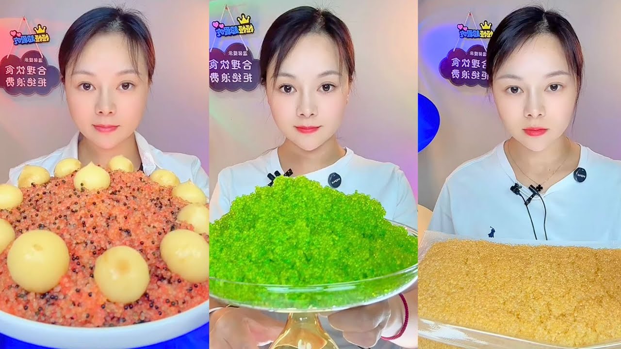 Colorful Fish Roe Eating ASMR | Soft Crunch Seafood Mukbang Colorful #51