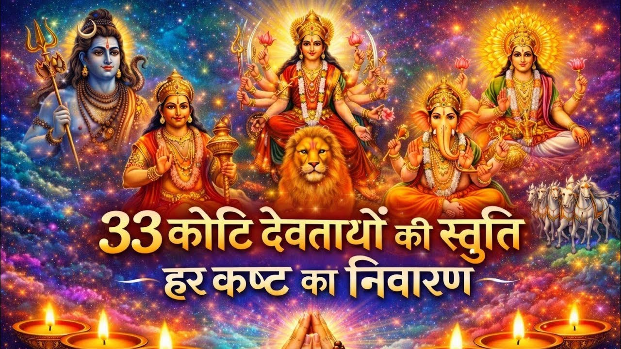 🙏 33 कोटि देवी-देवताओं की महाशक्ति 🔱 | Remove Negativity | Most Powerful All Gods Stuti