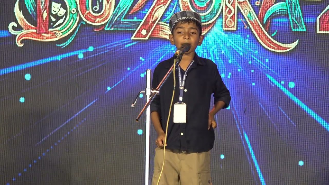 Poem Recitation | Muhammed Ziyan | Buzzora-26|Annual Day Celebration |BeeLine English School