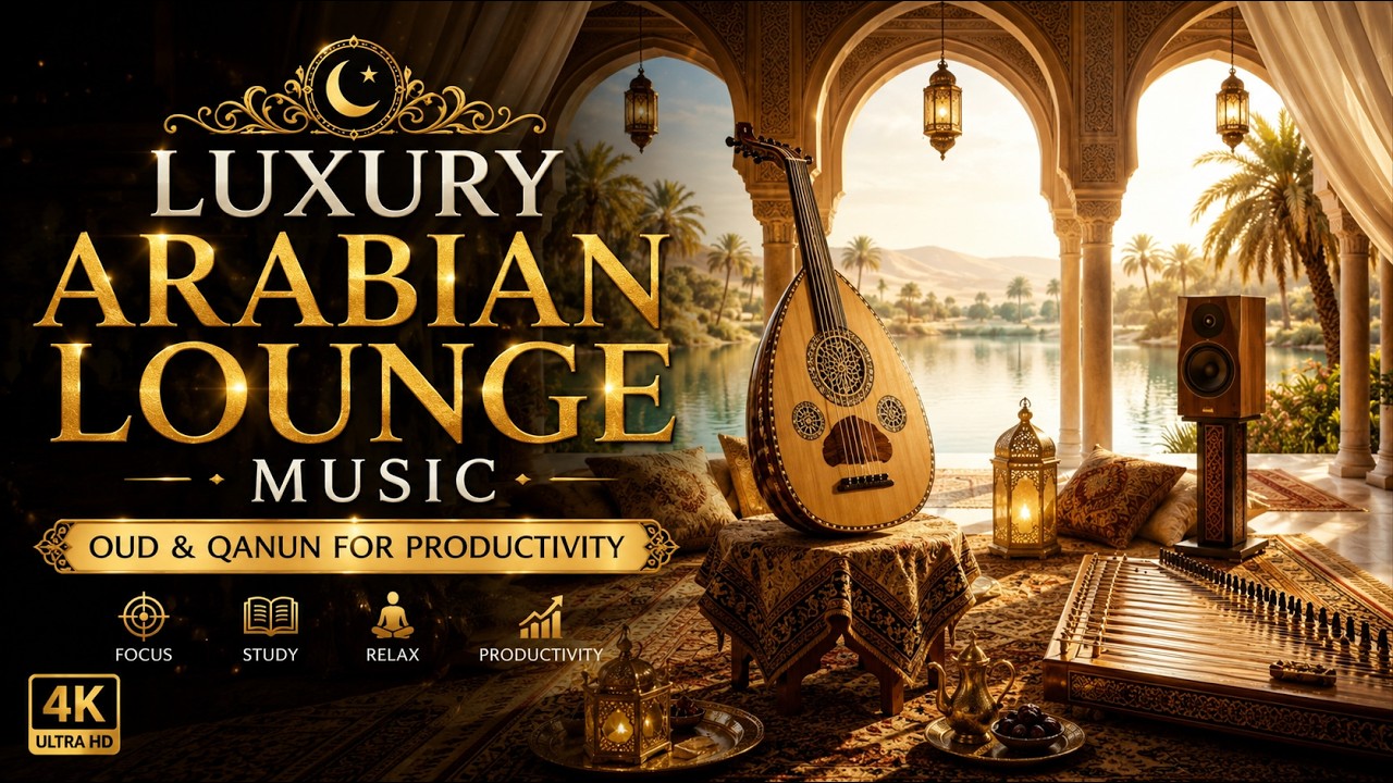 Luxury Arabian Lounge Music | Oud & Qanun for Productivity