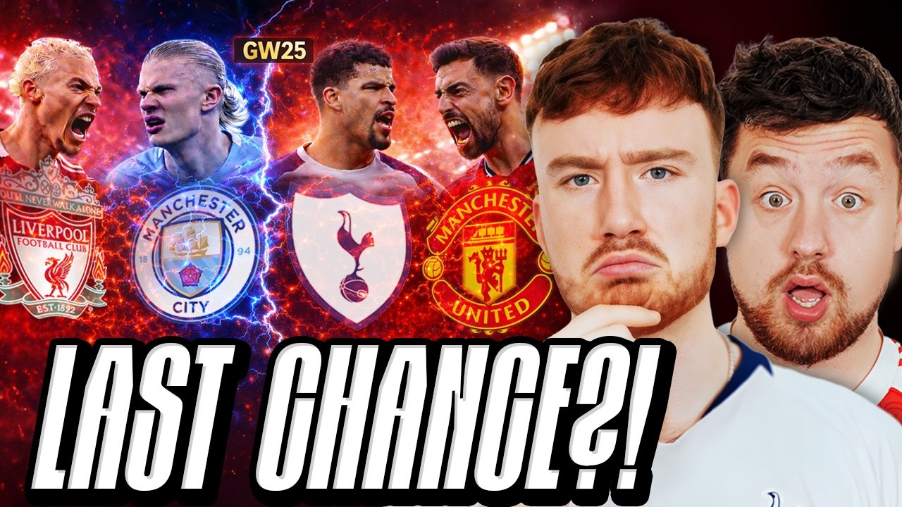 Liverpool vs City COULD DECIDE the TITLE and will Spurs SURVIVE Old Trafford?! GW25 Preview