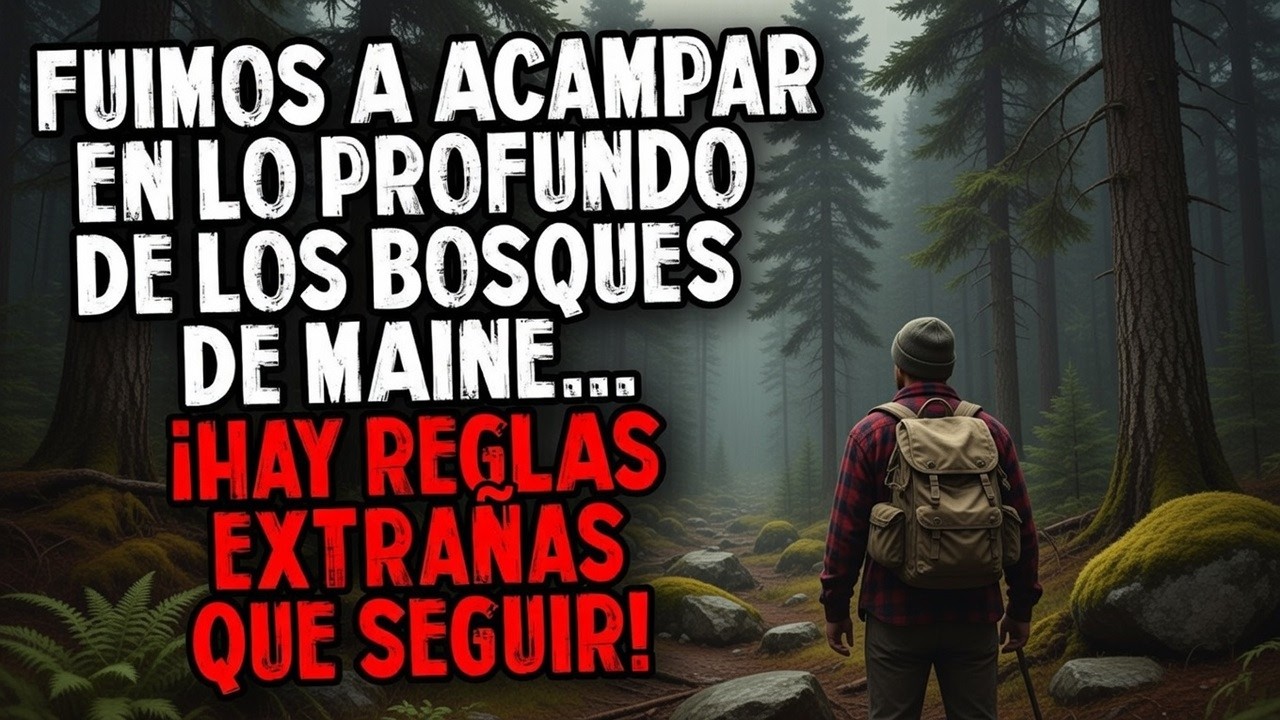 Fuimos a acampar en lo profundo de los bosques de Maine... ¡Hay REGLAS EXTRAÑAS que seguir!