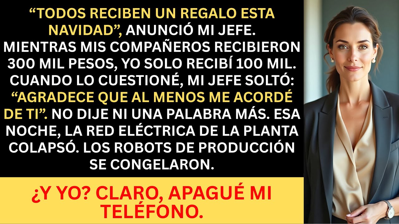Mi jefe ahorró 200 mil pesos en mi bono… y perdió 2 mil millones en una sola noche.