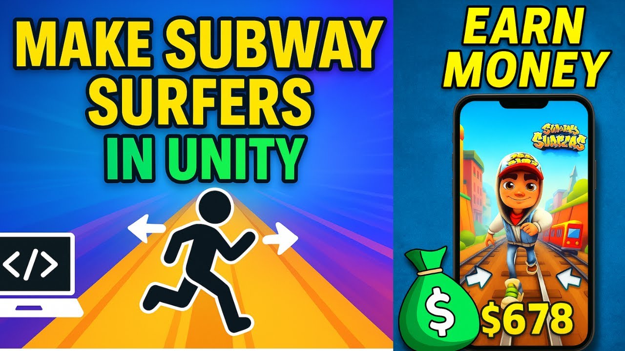 How to Make a Subway Surfers Style Endless Runner Game in Unity | Step by Step Tutorial