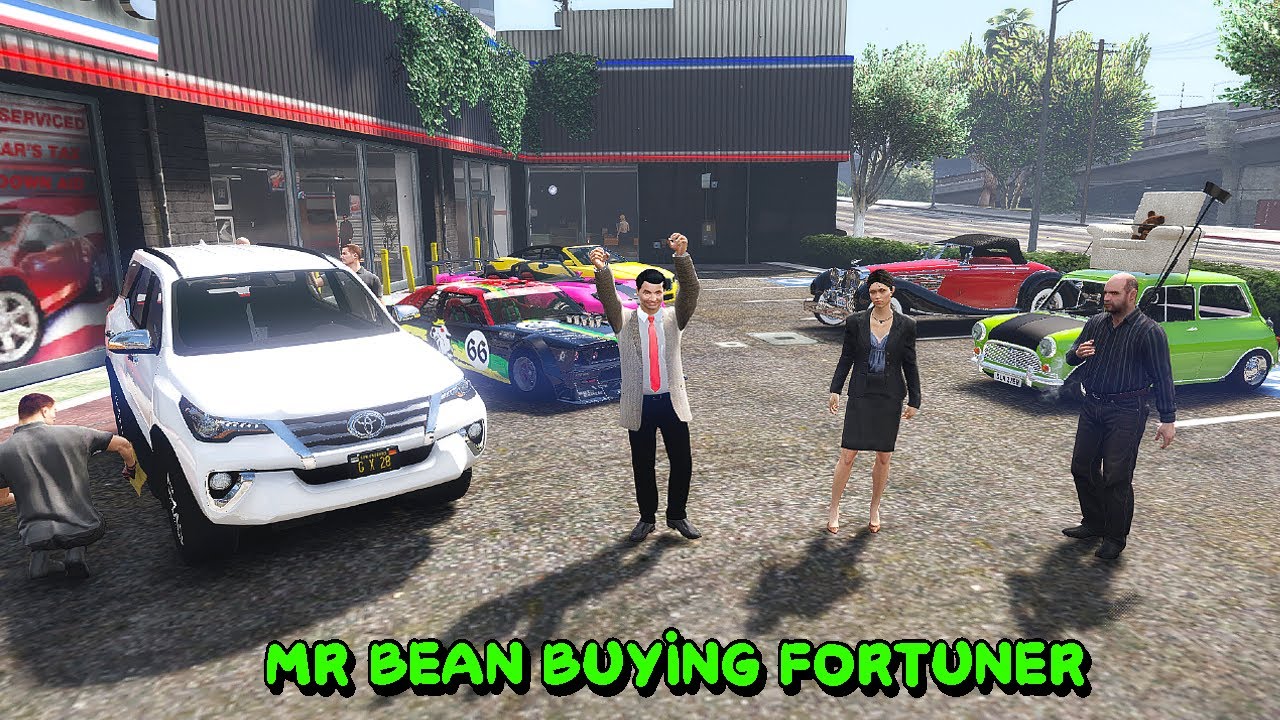 MR BEAN BUYING NEW TOYOTA FORTUNER | GTA V MACHINIMA GAMEPLAY