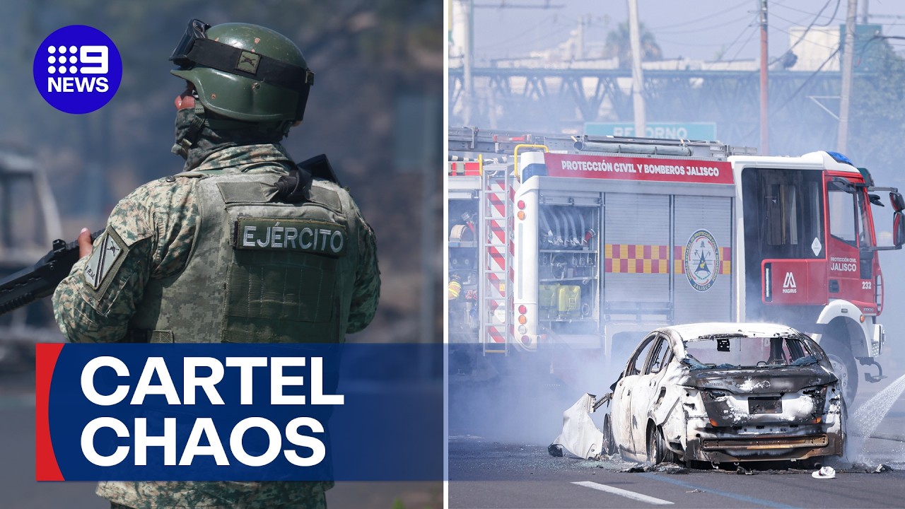 Warning to Aussies in Mexico after drug boss killed in police shootout | 9 News Australia