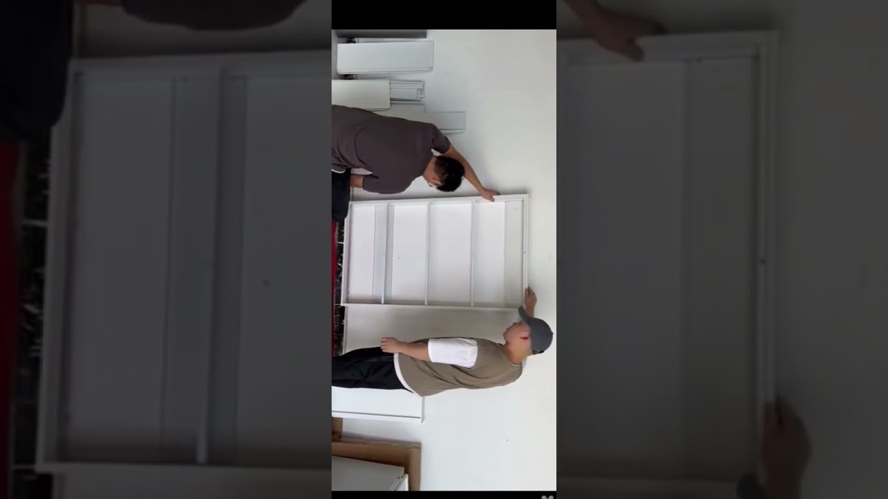 Cara merakit rak sepatu besi
