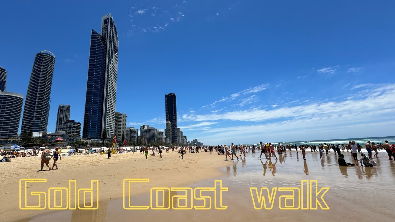 Gold Coast walk|  Broadbeach |Surfers Paradise|Cavill Avenue