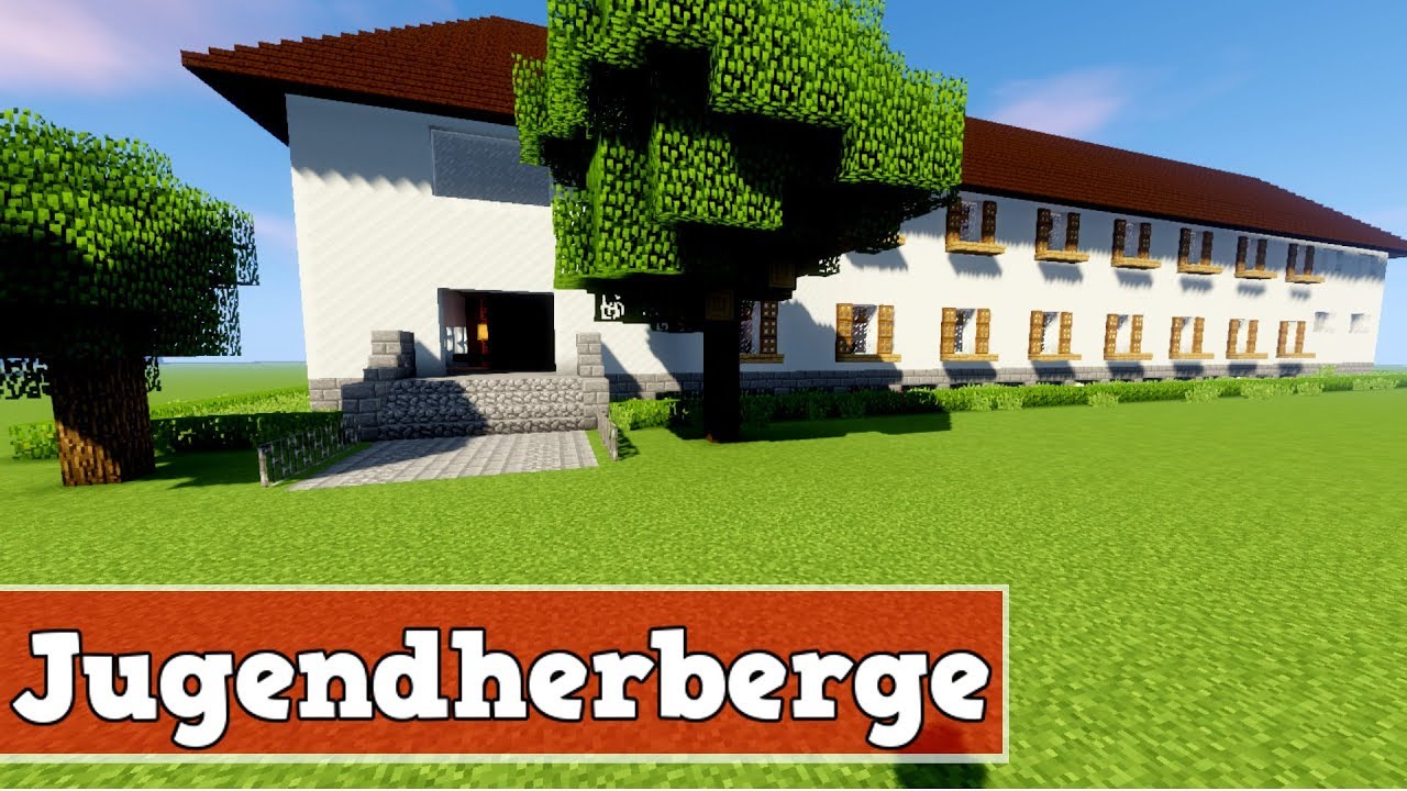 Wie baut man eine Jugendherberge in Minecraft | Minecraft Deutsch Jugendherberge Bauen Tutorial