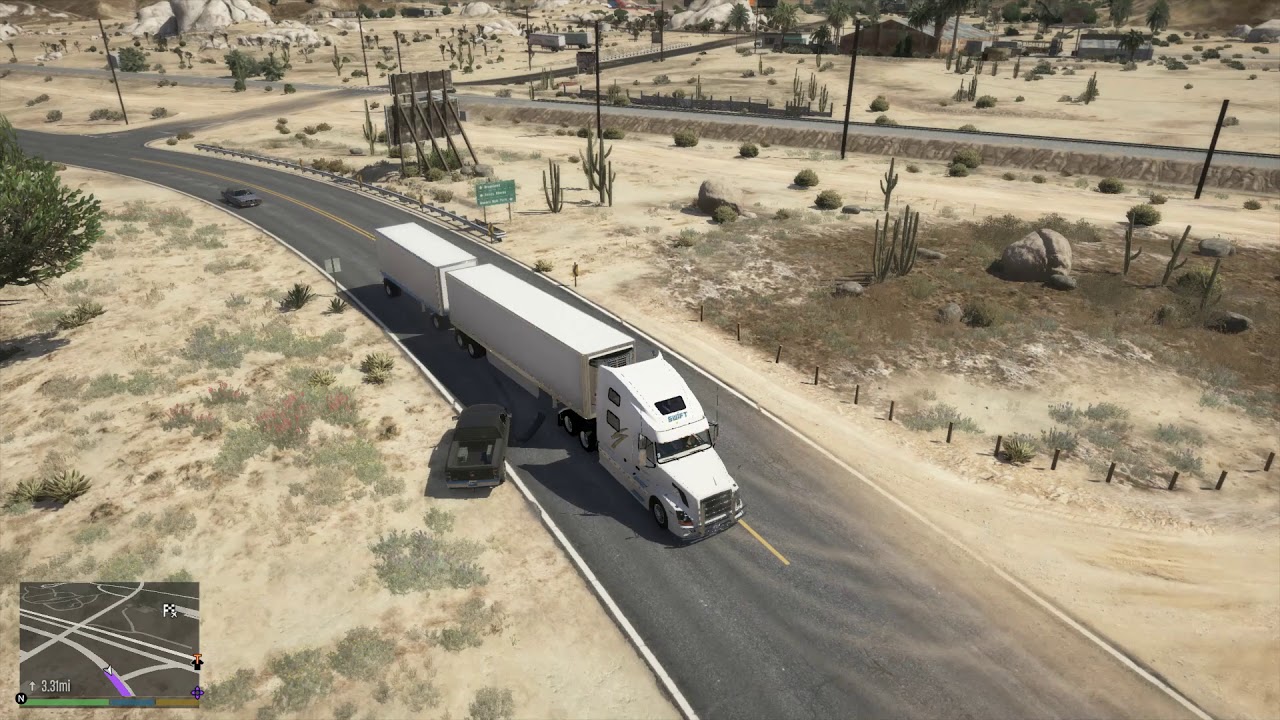 gta5 mods double trailer trucking