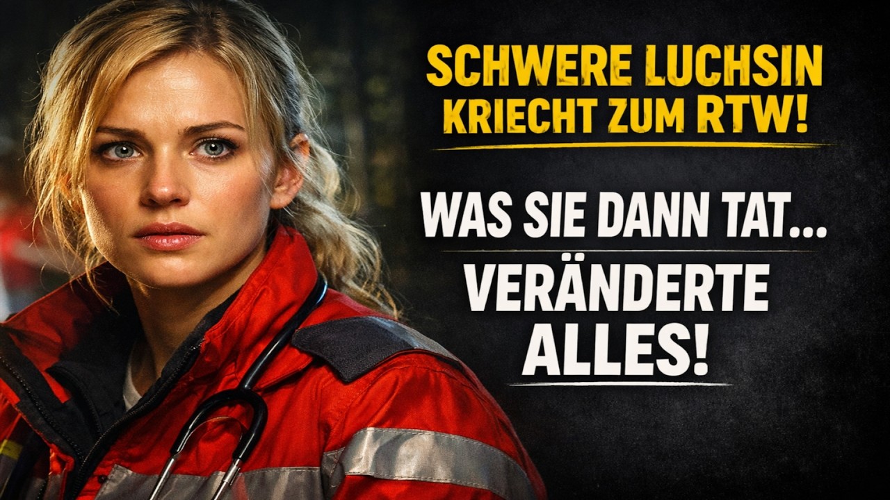 Hochschwangere Luchsin kroch zum Krankenwagen. Was die Sanitäterin dann tat, verändert alles...