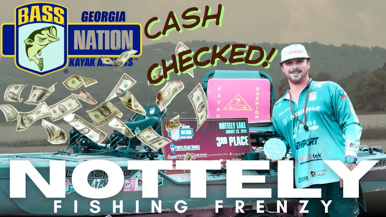 Cashed a CHECK in Kayak Tournament - Lake Nottely Fishing Frenzy 