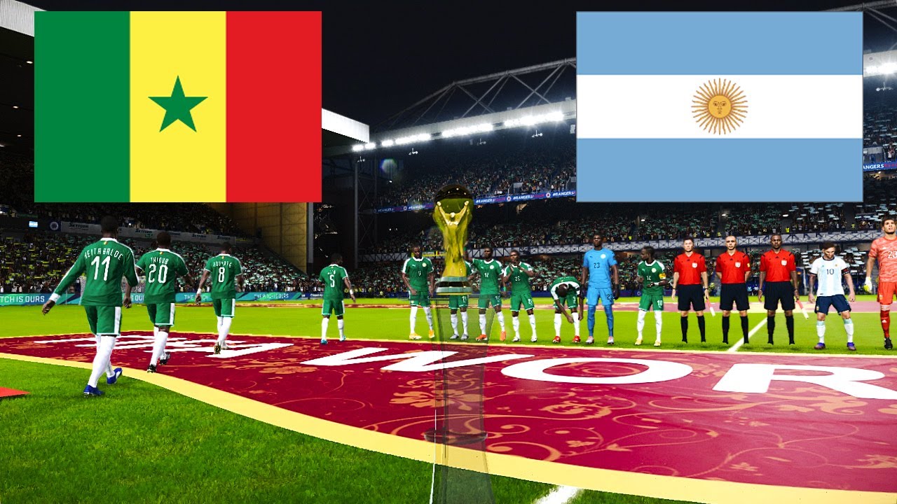 PES 2021 - Senegal vs Argentina Final - FIFA World Cup 2022 - Full Match HD - L.Messi vs S.Mane