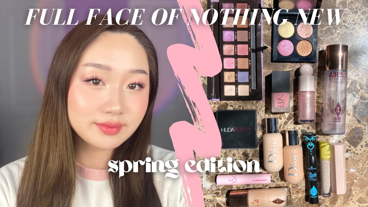 GRWM USING A FULL FACE OF NOTHING NEW! | Spring Pink Edition 🎀🌸 | Stacy Chen