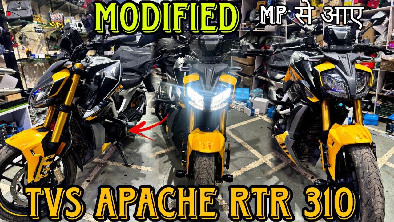 TVS APACHE RTR 310 Full Crash Safe & Full System Exhaust installed | Modification | SKD Originals