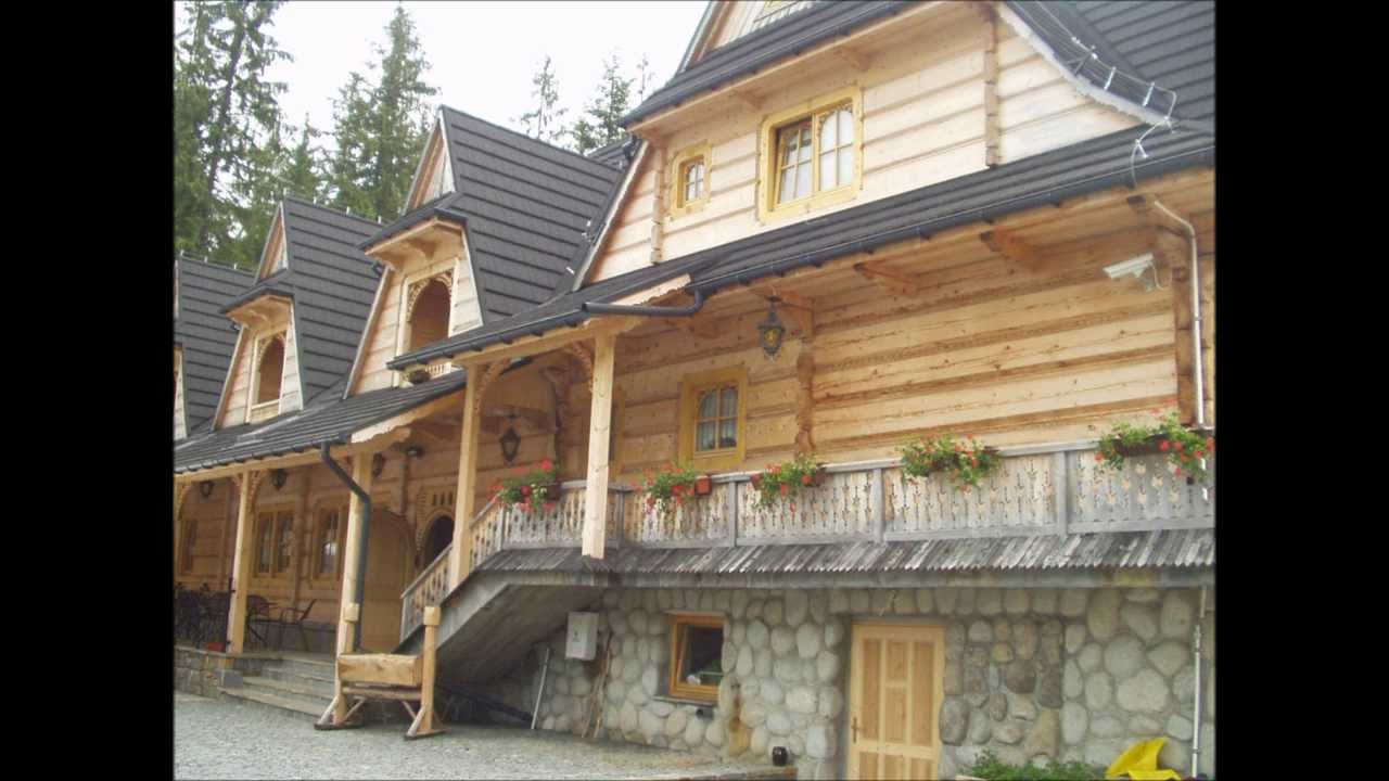 Zakopane - domy z bali - lidová architektura