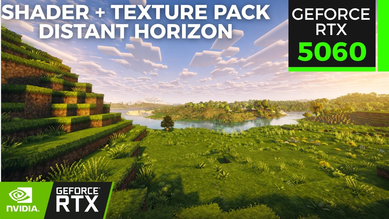 RTX 5060 8GB - Minecraft con shaders y pack de texturas | Complementary + Alacrity + Distant horizon