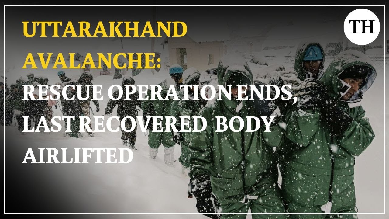 Uttarakhand Avalanche: Rescue Operations ends, last recovered body airlifted