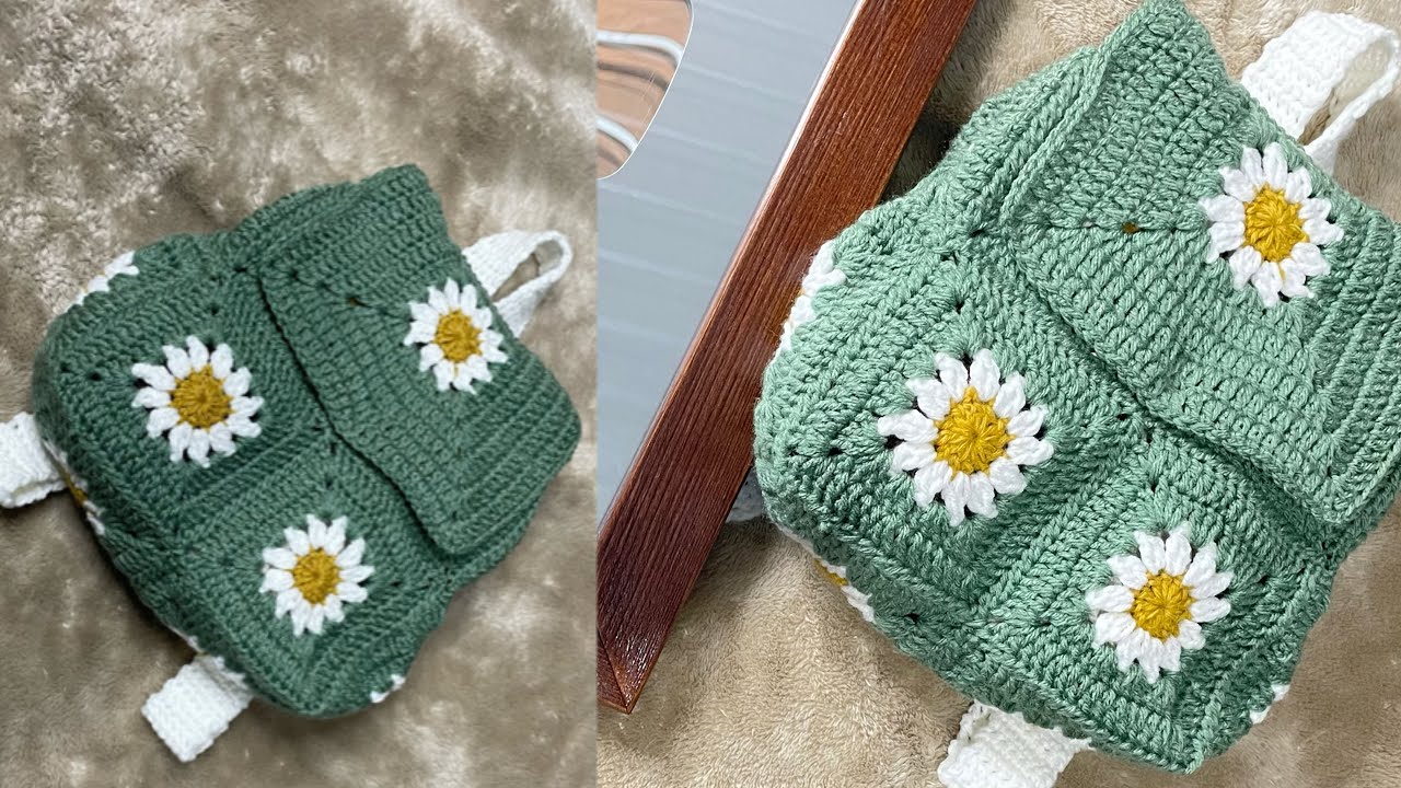 INCREÍBLE en poco tiempo puedes generar INGRESOS tejiendo una bella mochila paso a paso