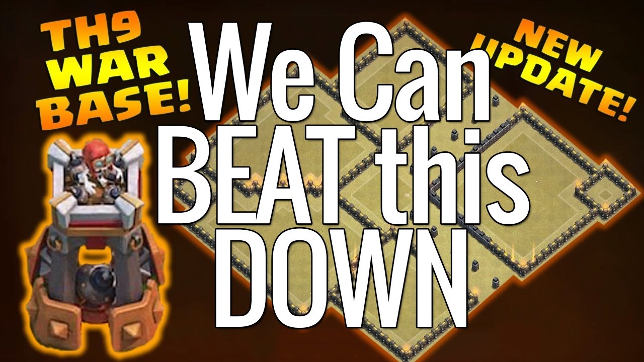 ✨How to 3 Star this - TH9 WAR BASE 2016 With BOMB TOWER October 2016 Update! Clash Of Clans ✨