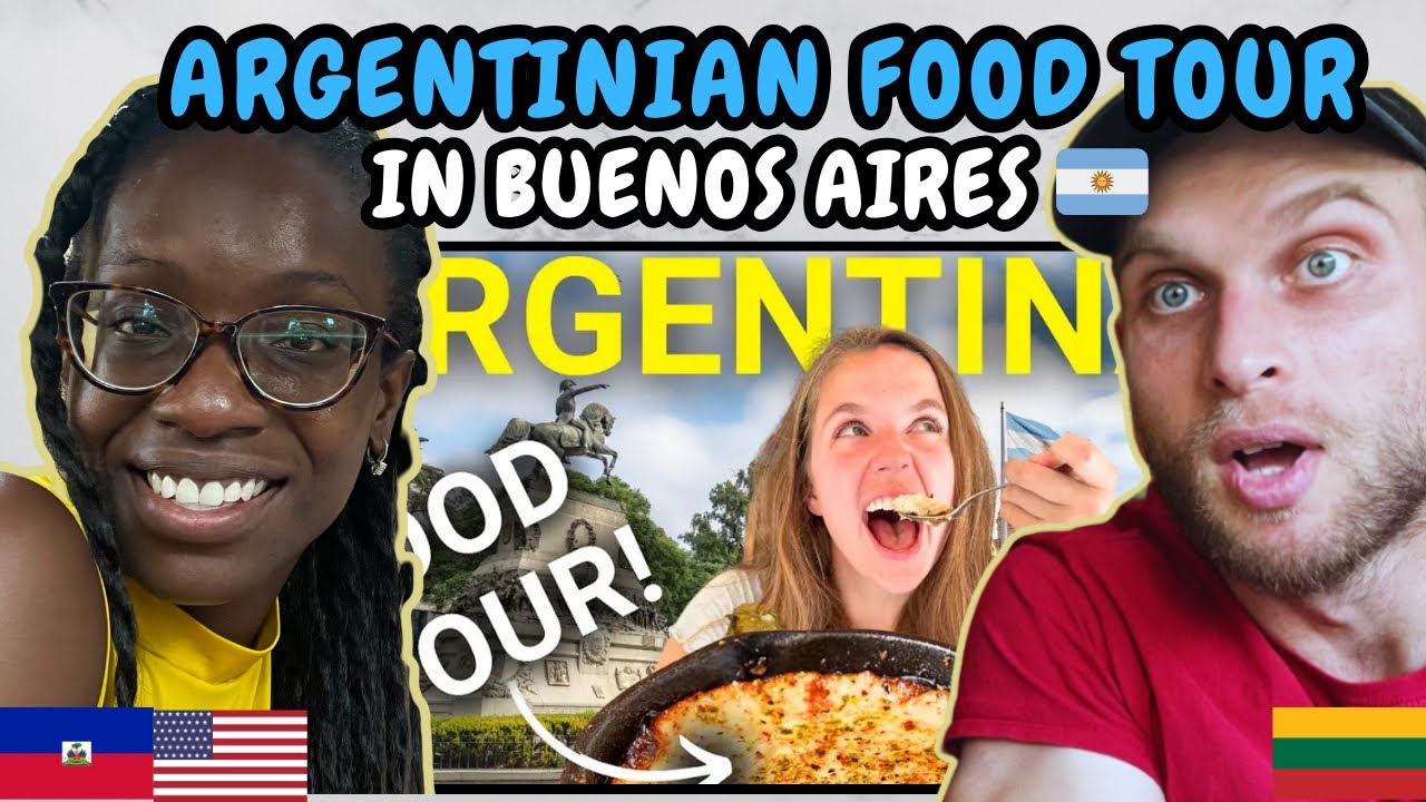 REACTION TO ARGENTINIAN FOOD TOUR in BUENOS AIRES, ARGENTINA 🇦🇷 | FIRST TIME WATCHING